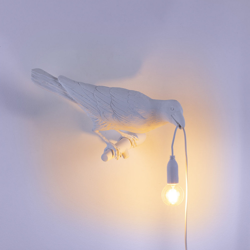 Seletti Bird Lamp - Looking Right - White