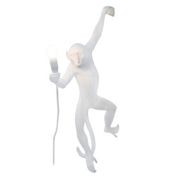 Seletti Monkey Lamp - Hanging - White