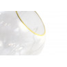 Design by Us Ballroom Diamond Cut Pendant Clear & Gold