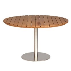 Positano Round Teak Pedestal Table - 60cm