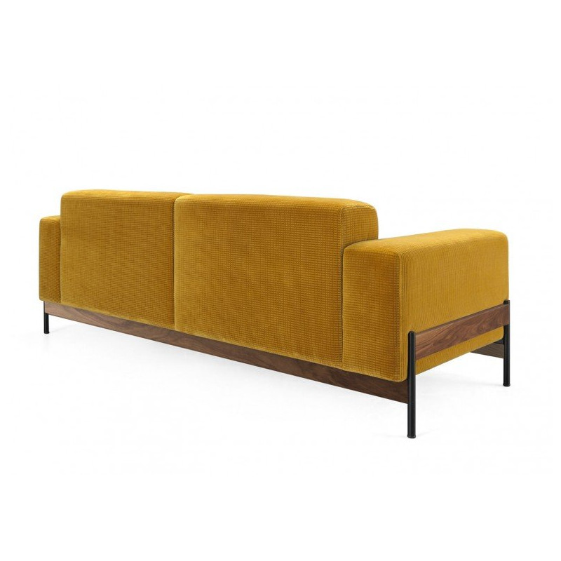 Wewood Bowie 2 Seater Sofa With Walnut Frame
