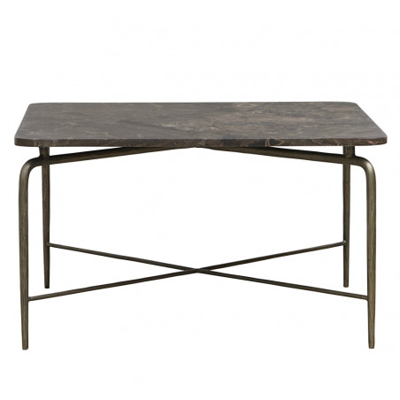 House Doctor Square Coffee Table Brown Marble