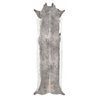 Super Long Stretched Cowhide Rug Bleached Large