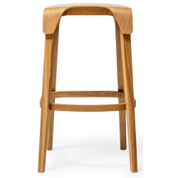 Ton Leaf Counter Stool Stained Beech