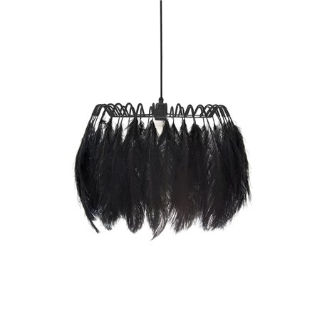 Mineheart All Black Feather Pendant Lamp