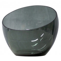 Dome Deco Tea Light Holder Grey Glass | Large