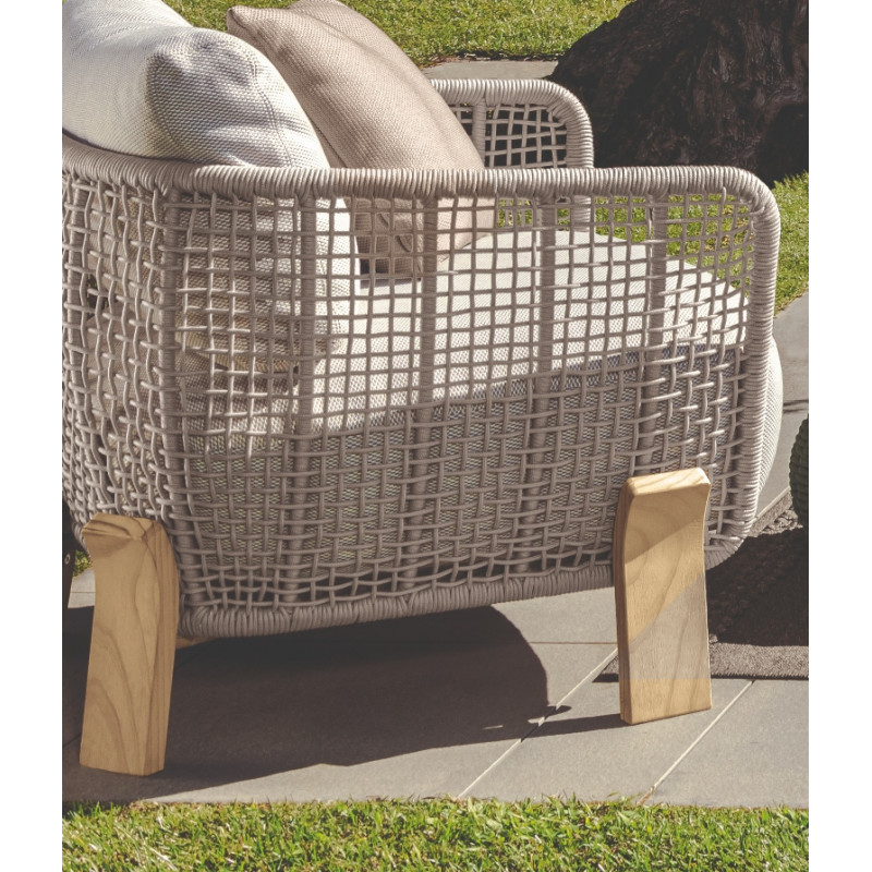 Talenti Argo Garden Lounge Chair Natural White Beige