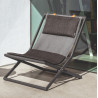 Talenti Riviera Deck Chair Graphite Dark Grey