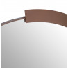 Crescent Wall Mirror Brushed Rose Gold