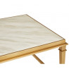 Classic Marble Rectangular Coffee Table Gold
