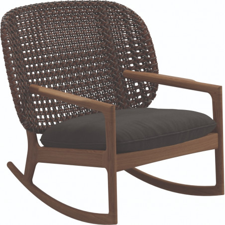 Gloster Kay Rocking Chair Low Back | Brindle Wicker