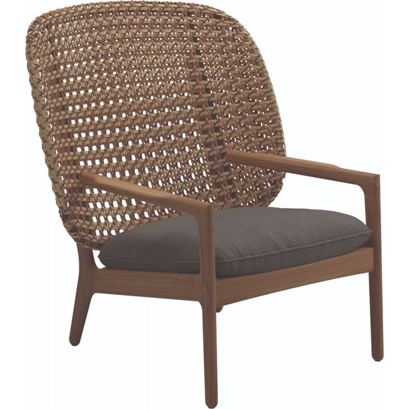 Gloster Kay Lounge Chair High Back | Harvest Wicker