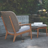 Gloster Kay Lounge Chair High Back | Harvest Wicker