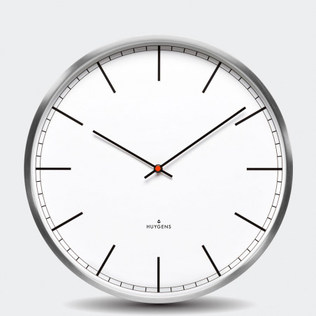 LEFF Amsterdam Wall Clock One 45cm Stainless Steel White Arabic