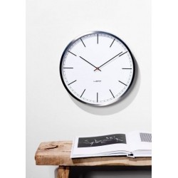 Huygens Wall Clock One 25cm Stainless Steel White Index