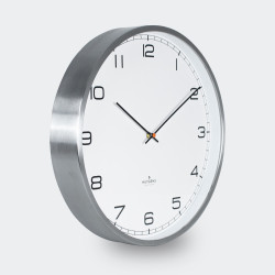 Huygens Wall Clock One 25cm Stainless Steel White Arabic