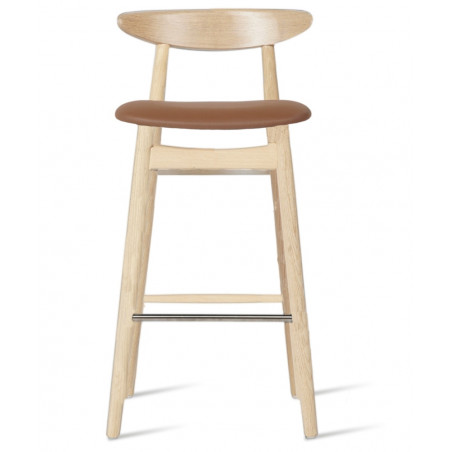 Vincent Sheppard Counter Stool with Upholstered Seat Oak