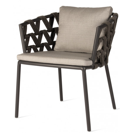 Vincent Sheppard Leo Dining Chair with Savane Zinc Fabric