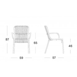 Vincent Sheppard Loop Outdoor Dining Chair Rope Moss