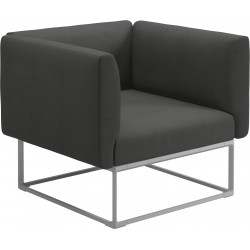 Gloster Maya Lounge Chair 97 Cm x 86 Cm Meteor Frame