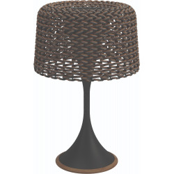 Gloster Ambient Mesh Outdoor Table Lamp Meteor Carob