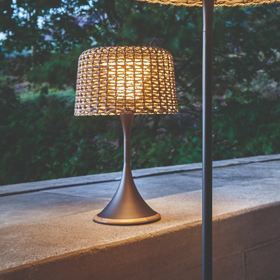 Gloster Ambient Mesh Outdoor Table Lamp, Lamp Outdoor Table
