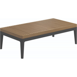 Gloster Grid Small Coffee Table Teak