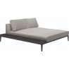 Gloster Grid Left / Right Chill Chaise Unit - Ceramic