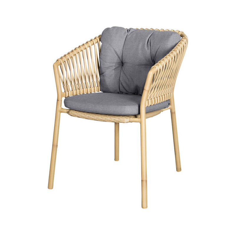 Cane-Line Ocean Stackable Weave Aluminium Chair - Natural