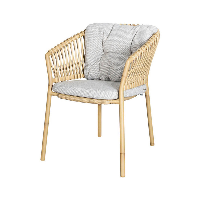Cane-Line Ocean Stackable Weave Aluminium Chair - Natural