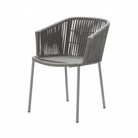 Cane-Line Moments Stackable By Two Soft Rope Chair - Grey
