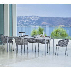 Cane-Line Moments Stackable By Two Soft Rope Chair - Grey