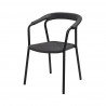 Cane-Line Noble Soft Rope Stackable Armchair - Dark Grey