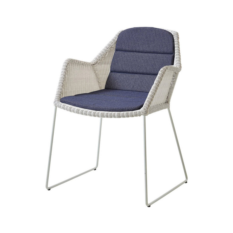 Cane-Line Breeze Weave Chair White Grey