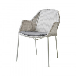 Cane-Line Breeze Stackable Weave Chair White Grey