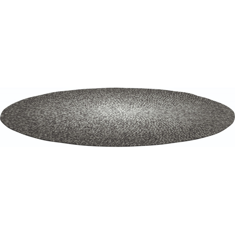 Gloster Outdoor Rug Round Graphite Ombre