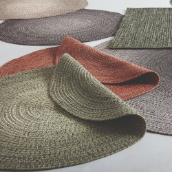 Gloster Outdoor Rug Round Moss Ombre