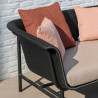 Vincent Sheppard Black Wicked 3 Seat Sofa Almond Spice Blush