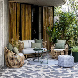 Cane-Line Nest 2-Seater Outdoor Sofa Natural