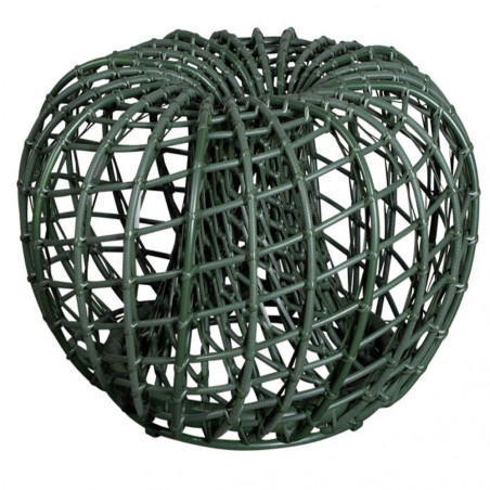 Cane-Line Nest Outdoor Footstool Small Dia. 67 cm Dark Green