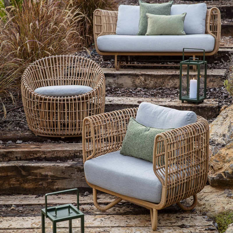 Cane-Line Nest Outdoor Lounge Chair Natural