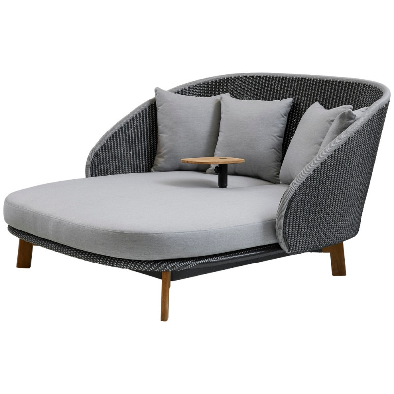 Cane-Line Peacock Daybed Weave And Light Grey