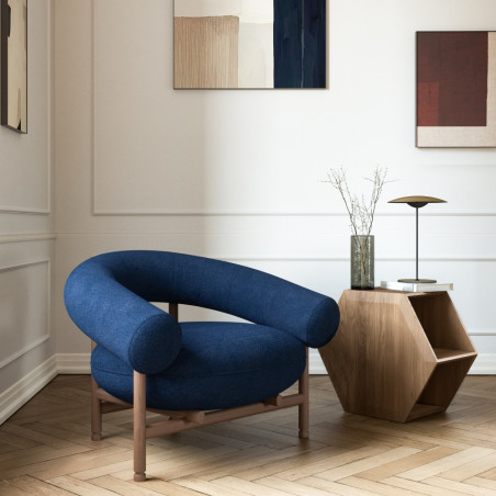 Wewood Loop Armchair With Walnut or Oak Frame