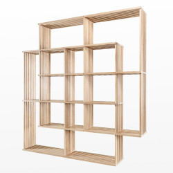 Wewood X2 Solid Oak Bookcase