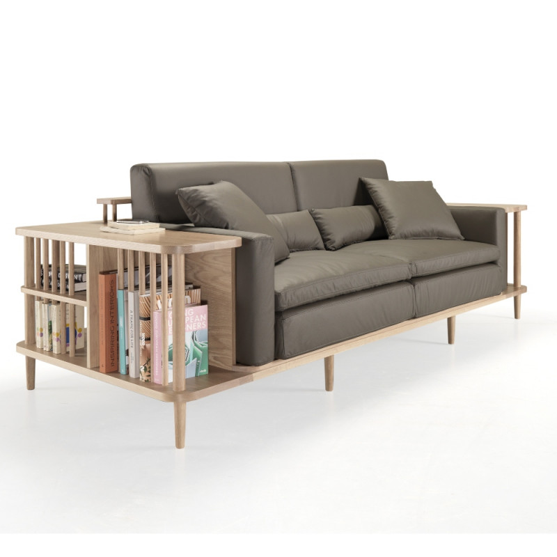 Wewood Scaffold Sofa with Oak or Walnut Frame