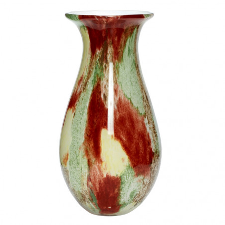 Hubsch Glass Vase Multi Coloured - Bordeaux Green