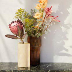 Hubsch Ripple Vase | Amber