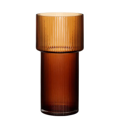 Hubsch Ripple Vase | Amber
