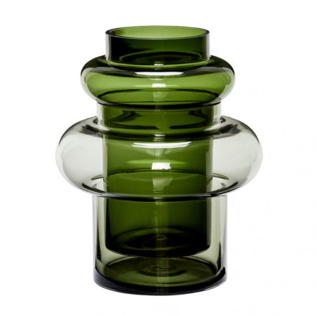 Hubsch Vase Glass - Green