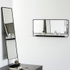 House Doctor Chic Mirror with Shelf Black Horizontal